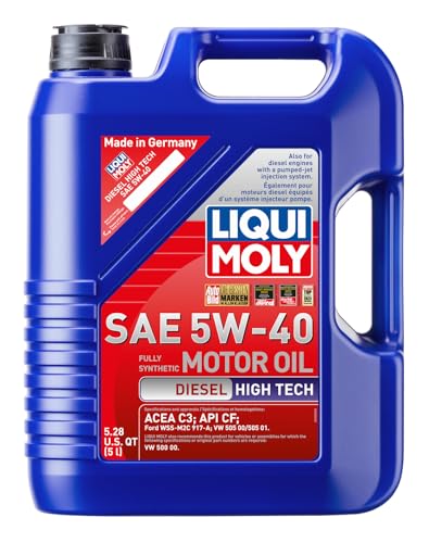 LIQUI MOLY Diesel High Tech SAE 5W-40 | 5 L | Fully synthetic engine oil | SKU: 2022 - size: 5 Liter