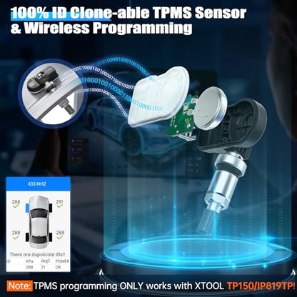 XTOOL TS100 PRO TPMS Sensor 315Mhz/433MHz Tire Pressure Monitoring Sensor