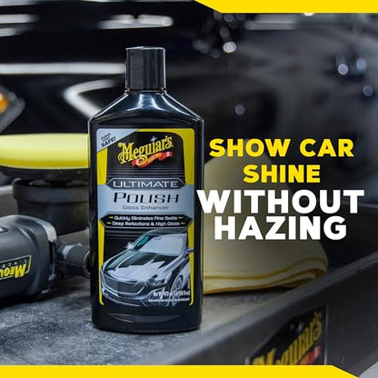 Meguiar’s Ultimate Polish, High-Gloss Polish for a Show Car Shine, 16 oz - size: 16 Fl Oz (Pack of 1), style: 16 Oz