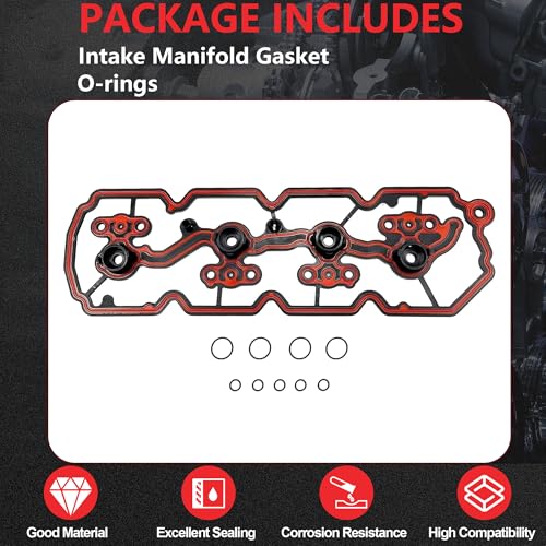 MS96871 5.3L LS Engine Intake Manifold Gasket Set Fits For Chevrolet Silverado Suburban Tahoe GMC Yukon GenIV 5.3L V8 2007-2013 MS19501 - color: QH-GS-GM5300-001