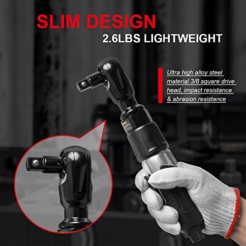 AEROPRO TOOLS A398 1/2-Inch Aluminum Air Impact Wrench & 3/8" Air Ratchet Wrench 50 Ft-Lbs