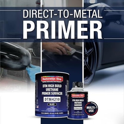 1.25 Quart 2K High Build Primer Automotive Paint Kit - 1 Qt. Black - color: Black, size: 64 Fl Oz (Pack of 1)