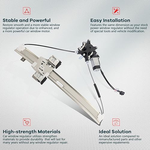FINDAUTO 748-114 Power Window Regulator for 2005-2010 for Dodge Dakota - style: 2005-2010 for Dodge Dakota