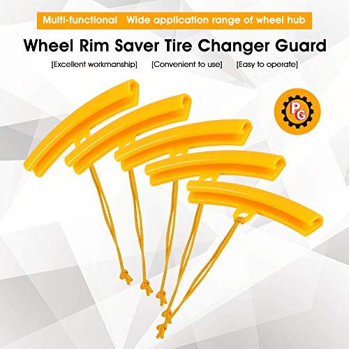 Wheel Protector, Scratch and Brake Dust Protection Rim Guard 5-Piece Set for Cars Trucks Motorcycles Daily Driving Off-Road Commuting