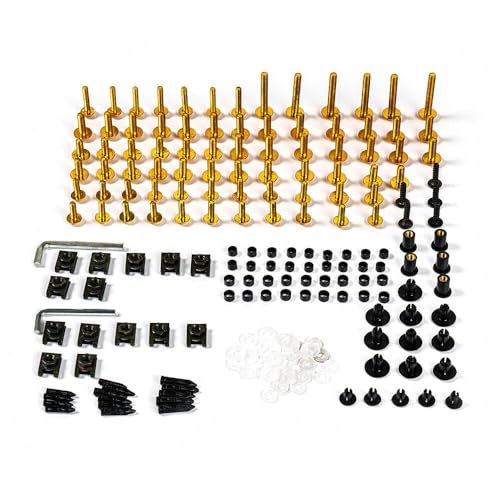 Motorcycle Fairing Bolt Kit Screws Kit For Honda CBR500R 2013-2018 Gold - color: Gold