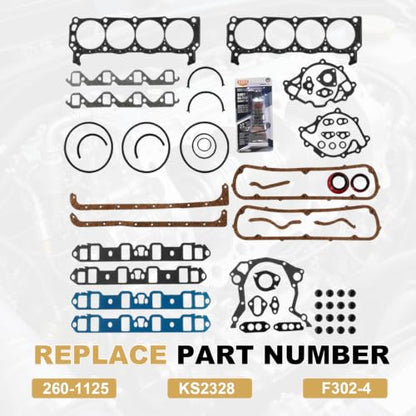 PartsFlow Engine Gasket Set for Ford, Mercury, Lincoln - color: 260-1125