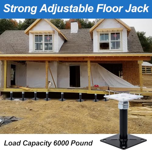2-Pack Adjustable House Jack for The Floor, Adjustable Supports, Post 16" to 20" - size: 16-20 inch