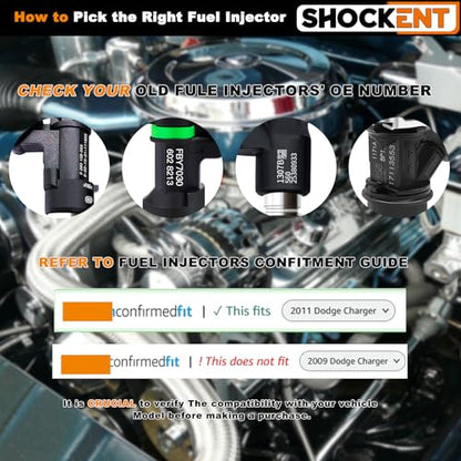 0280158227 Upgraded 5.0L/5.2L Fuel Injectors Set Of 8