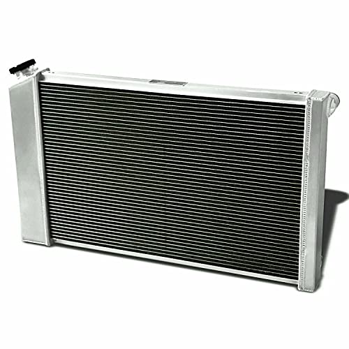ECMRAD 4 Rows Core Aluminum Radiator for Chevy Camaro 1970-1981/ Monte Carlo 1980-1987 G-Body Oldsmobile Cutlass/Pontiac Grand Prix