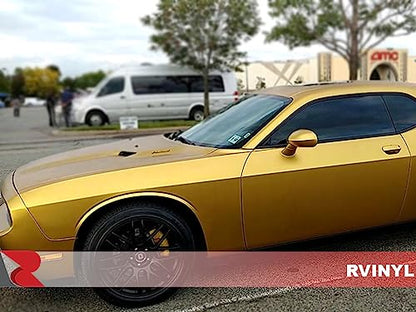 RVINYL Avery Dennison SW900 260-O Supreme Vinyl Vehicle Wrapping Film, Car Wrap Sheet Roll in Satin Gold, 12in x 60in with Application Card - color: Satin Gold, size: 1ft x 5ft