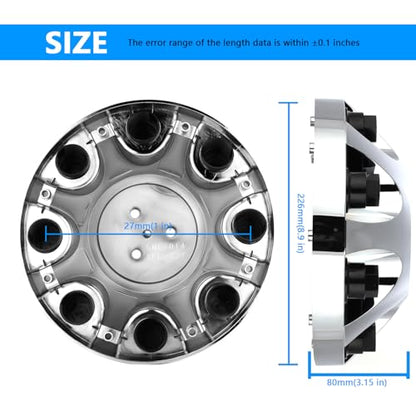Wheel Center Hub Cap 9597819 (Set of 4),Center Cover Hubcap Fit 17" Wheels Compatible with GMC Sierra HD 2500 3500 (2011-2016) for # 560-8095 9597357 - color: Set of 4, size: 9597819