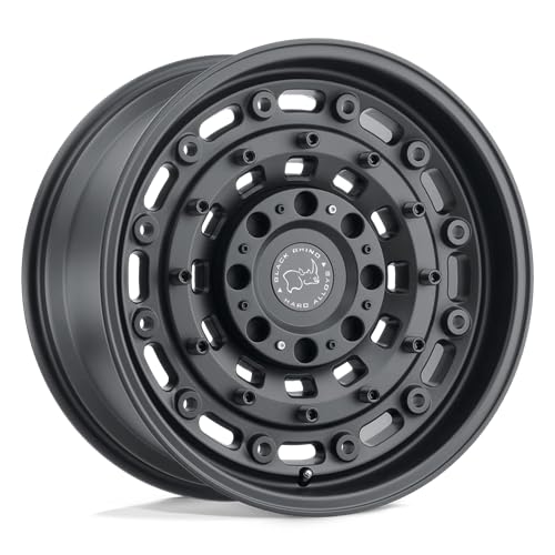 Black Rhino Hard Alloys ARSENAL 16X8 6X5.5 4.11-10mm TEXTURED MATTE BLACK - 1680ARS-06140M12 - color: TEXTURED MATTE BLACK, size: 16X8, 6X5.5, 4.11, -10mm