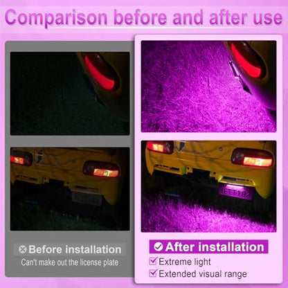 LivTee License Plate Light, Extremely Bright LED License Plate Lights Assembly for Trailer UTV ATV Truck RV Boat, Purple - color: Purple
