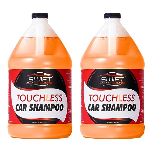 Swift Touchless Car Wash Shampoo (2 Gallon) - No Brushing Required, High Foaming Car Soap, Heavy Duty, Auto Detergent for Foam Cannon, Works on Cars, Trucks, RVs, Upholstery & More! - size: 256 Fl Oz (Pack of 1)
