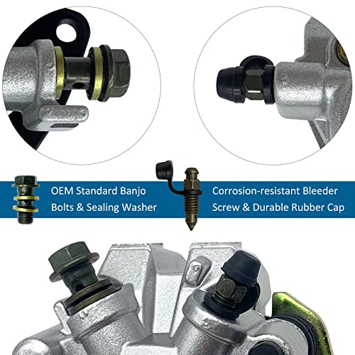 Front Left Right & Rear all Brake Calipers for Suzuki Vinson 500 LT-A500F/LT-F500F 2003-2007