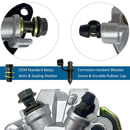 Front Left Right & Rear all Brake Calipers for Suzuki Vinson 500 LT-A500F/LT-F500F 2003-2007