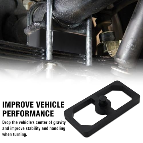 0.5 Inch Universal Billet Aluminum Leaf Spring Lowering Block Kit - size: 0.5 Inch