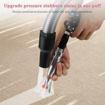 2in1 Car Cleaning Gun Detailing Dry Air Blow Gun & Vacunm Gun for Car - color: Black