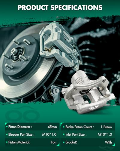 SCITOO Rear Right Brake Caliper With Bracket 18B5119 - size: Rear Passenger[18B5119]
