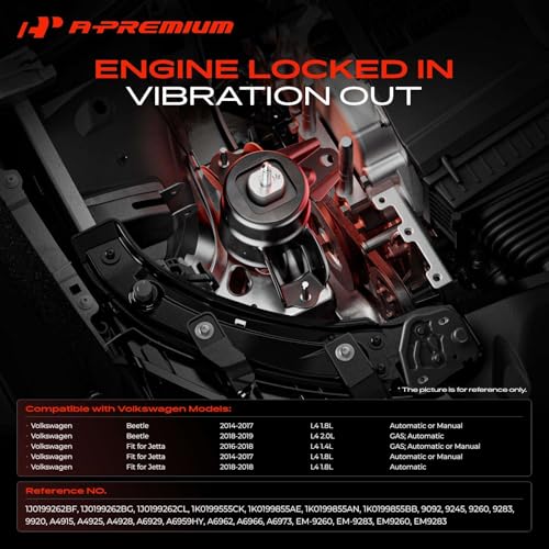 A-Premium Engine Motor and Transmission Mount Kit, with Torque Strut Mount