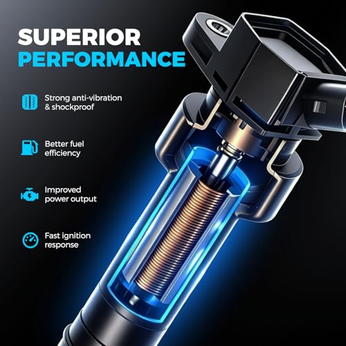 8 Ignition Coil Pack and 16 Iridium Spark Plugs Compatible with 5.7 V8 HEMI Dodge Ram 1500 2500 Charger Challenger Durango & Jeep Grand Cherokee & Chrysler 300 Replacement for UF504 92145 C1526