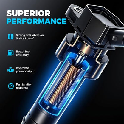 8 Ignition Coil Pack and 16 Iridium Spark Plugs Compatible with 5.7 V8 HEMI Dodge Ram 1500 2500 Charger Challenger Durango & Jeep Grand Cherokee & Chrysler 300 Replacement for UF504 92145 C1526