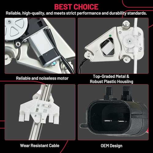 BDFHYK 748-574 Power Window Regulator with Motor Front Right Compatible with Jeep Liberty KJ 2006-2007 - size: Front Right, style: 2006-2007 Jeep Liberty