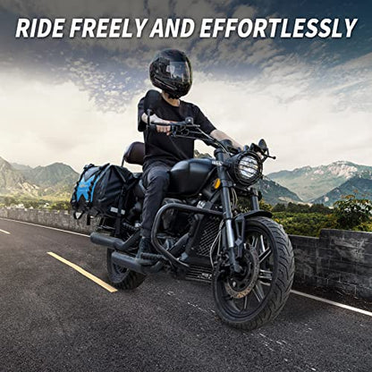 50L Waterproof Motorcycle Saddlebags and 35L Waterproof Backpack for Men and Women - Heavy Duty Roll-Top Floating Dry Bag Backpack for Kayaking, Boating