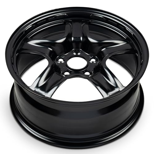 17x7 in Steel Wheel Rim 5 Lug 110mm 40mm Offset 65.1mm CB| Powder-Coated Black finish Fits 2017-2020 Jeep Compass | New OEM Replacement | 09597624 - size: Fits Jeep Compass 2017-2020 - 17x7