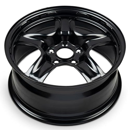 17x7 in Steel Wheel Rim 5 Lug 110mm 40mm Offset 65.1mm CB| Powder-Coated Black finish Fits 2017-2020 Jeep Compass | New OEM Replacement | 09597624 - size: Fits Jeep Compass 2017-2020 - 17x7