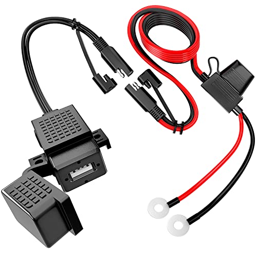 Nilight Waterproof Motorcycle USB 3.1Amp Quick SAE to USB Adapter - color: SAE TO USB Adapter