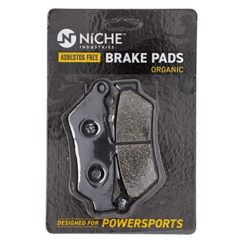 NICHE Front Rear Brake Pad for Triumph T2020393 T2020245 T2020692 Organic - size: Organic