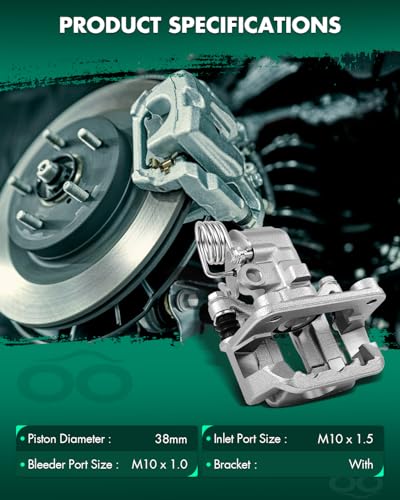 SCITOO 18B4825A Rear Left Driver Side Brake Caliper - size: Rear Driver[18B4825A]