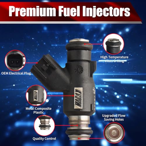Set of 6 Fuel Injectors 35310-3C000 FJ837 Replacement - size: FJ837