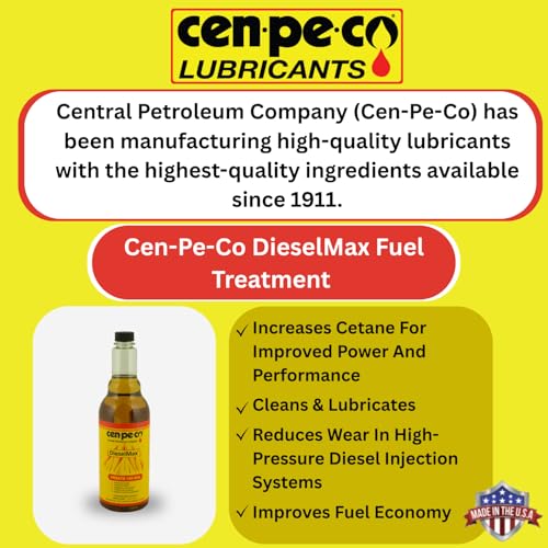 DieselMax Fuel Treatment | Fuel System Cleaner | Extends Fuel Milage | Lubricates | Increases Cetane | Increases Power | for High Volume-Diesel Fuel Users | Treats 125 Gallons | (16 Ounces)