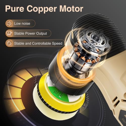 Cordless Mini Polisher, DA&RO Mini CarBuffer Polisher - style: 2*Batteries Kit