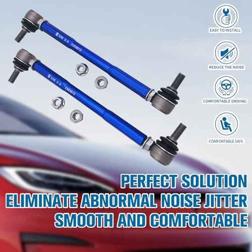 2Pc 11.81-13.78' 300-350mm M12 Modified Adjustable Stabilizer Sway Bar Link - size: Front-11.81-13.78Inch-M12