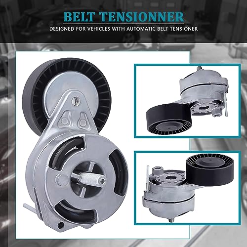 IRONTEK 06E903133Q Belt Tensioner Pulley Assembly Fit for Audi (2010-2011 S4/ 2005-2008 A4/ 2005-2009 A4 Quattro/ 2011 A4 Quattro/ 2008-2010 A5/ 2008-2011 A5 Quattro/ 2009-2012 Q5) #06E903133A - size: 06E903133Q