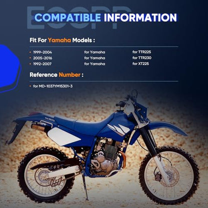 ECCPP 229cc Cylinder Gasket Top End Rebuild Kit for Yamaha XT225 1992-2007 - size: MD-1037YM15301-3