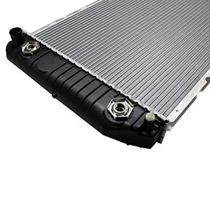 TRQ Radiator 34 Inch Core with Engine Oil Cooler - style: RDA82611