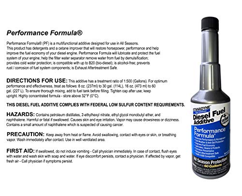 Stanadyne Performance Formula Diesel Fuel Additive - 16 Oz. Case of 12