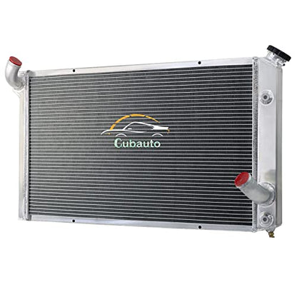 Aluminum 4 Rows Core Radiator For 1973-1976 74 75 Chevy Corvette C3 Base Stingray 5.7L 7.4L V8