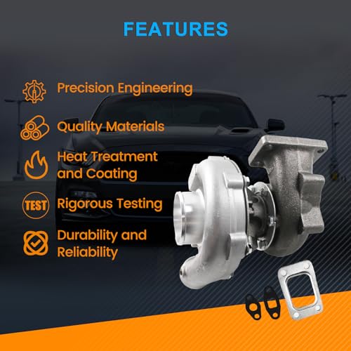 T04E T3/T4 Turbocharger Kit For 1.5L-5.0L Oil Cooled Turbo Engine