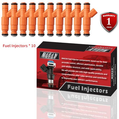 Set of 10 Fuel Injectors 0280155917 FJ322 822-11150 Replacement - size: FJ322
