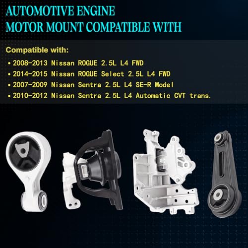 Motor Mount Kit for Rogue 2008-2013 2.5L FWD