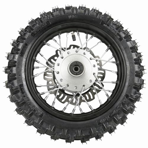 2.50-10 Front Wheel Tire & 3.00-10 Rear Wheel Tire for Mini Dirt Pit Bike Razor CRF50 XR50 SSR - size: 2.50-10 in + 3.00-10 in