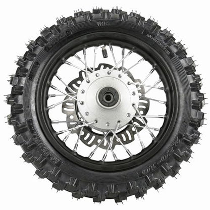 2.50-10 Front Wheel Tire & 3.00-10 Rear Wheel Tire for Mini Dirt Pit Bike Razor CRF50 XR50 SSR - size: 2.50-10 in + 3.00-10 in