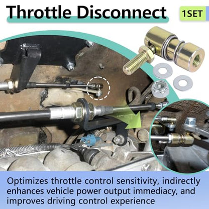 1SET Disconnect Quick Release Throttle Ball Joint 1/4-28 In Female Thread