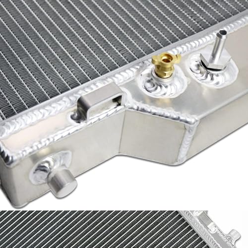 Aluminum Radiator For 2003-07 Ford F250 F350 F450 6.0L Super Duty Upgraded - size: 2-Row Radiator w/CNC Cap