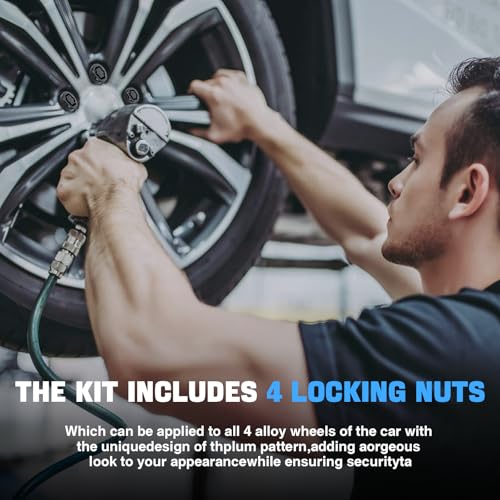 Wheel Lock Lug Nuts Set M12x1.5 Anti Theft Fit Toyota Camry Corolla Tacoma RAV4 Highlander Sienna Prius Venza Avalon C-HR Matrix Celica Mirai Lexus RX350 ES350 IS250 NX200T Replace 00276-00900 - size: 00276-00900 black